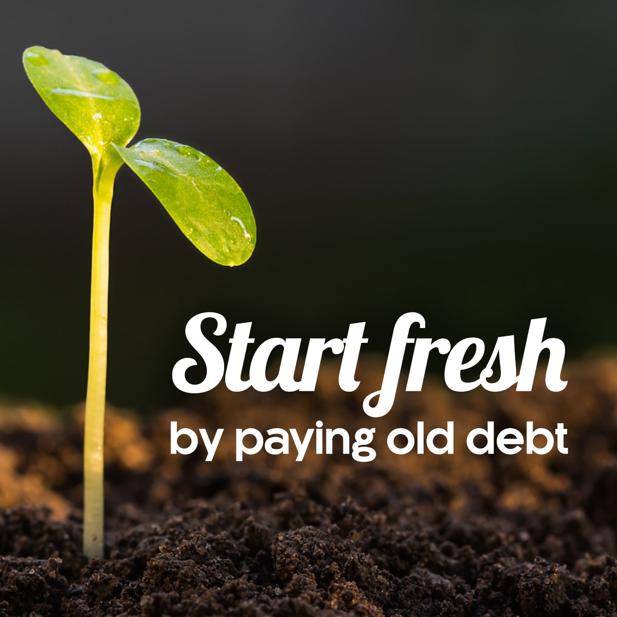Get a Fresh Start by Paying Old Debt